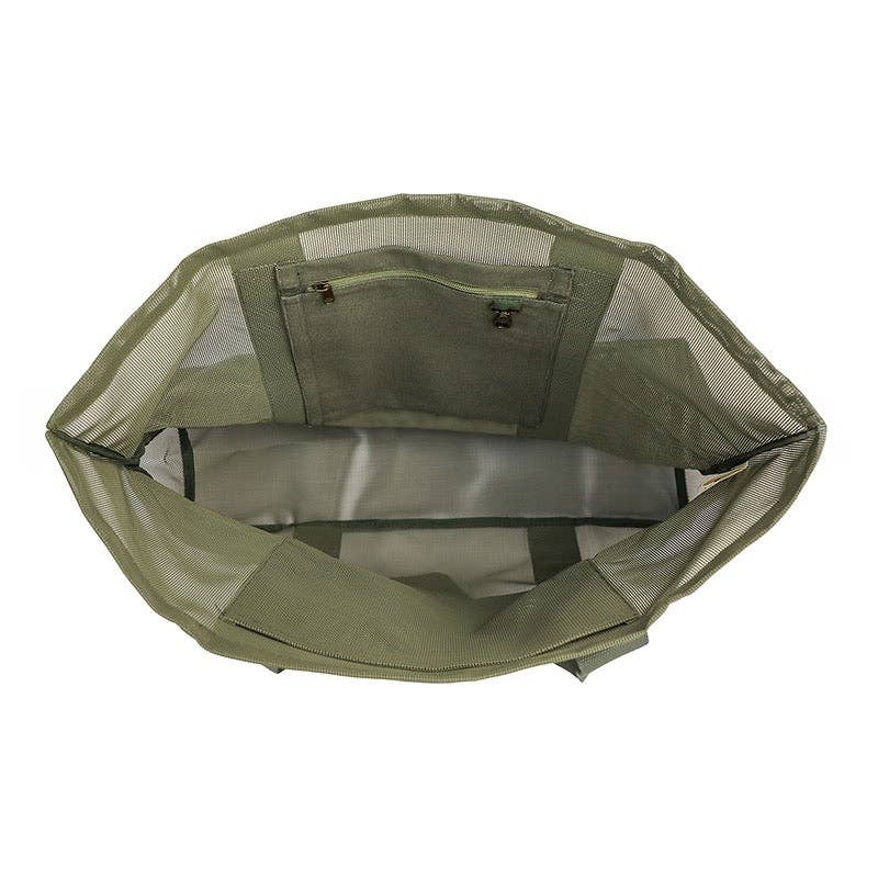 Beach Hauler™ Mesh Beach Bag - Pandanus - Abigail Fox Designs Nantucket