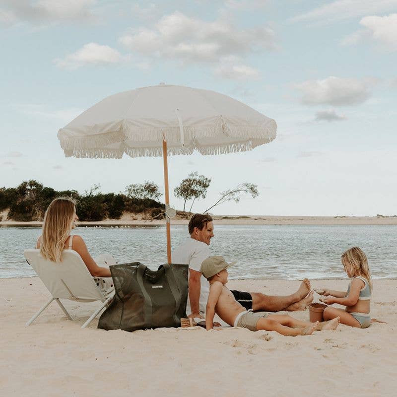 Beach Hauler™ Mesh Beach Bag - Pandanus - Abigail Fox Designs Nantucket