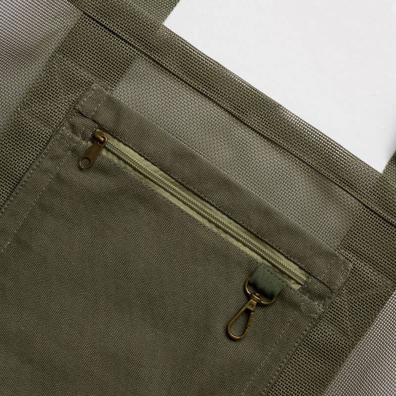 Beach Hauler™ Mesh Beach Bag - Pandanus - Abigail Fox Designs Nantucket