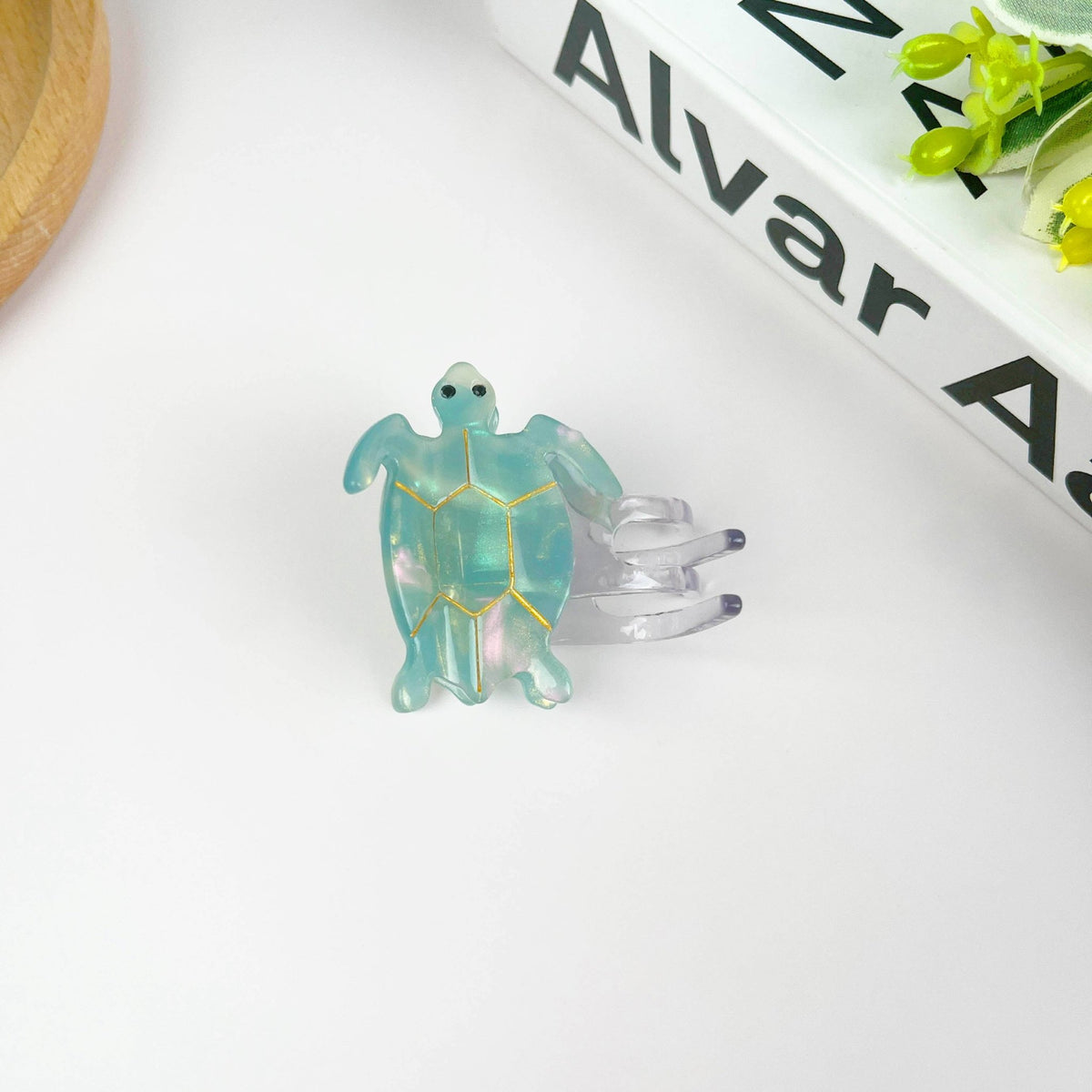 Blue Turtle Claw Clip,Animal Hair Clip - Abigail Fox Designs Nantucket