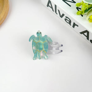 Blue Turtle Claw Clip,Animal Hair Clip - Abigail Fox Designs Nantucket