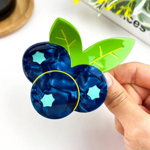 Blueberry Hair Claw Clip, Acetate Fruit Hair Clip - Abigail Fox Designs Nantucket