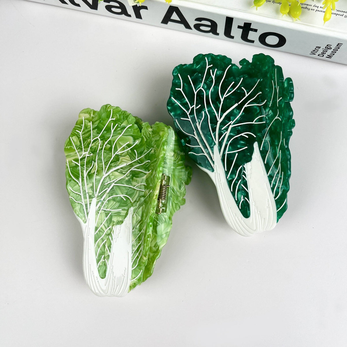 Cabbage Claw Clip, Vegetable Hair Clip - Abigail Fox Designs Nantucket