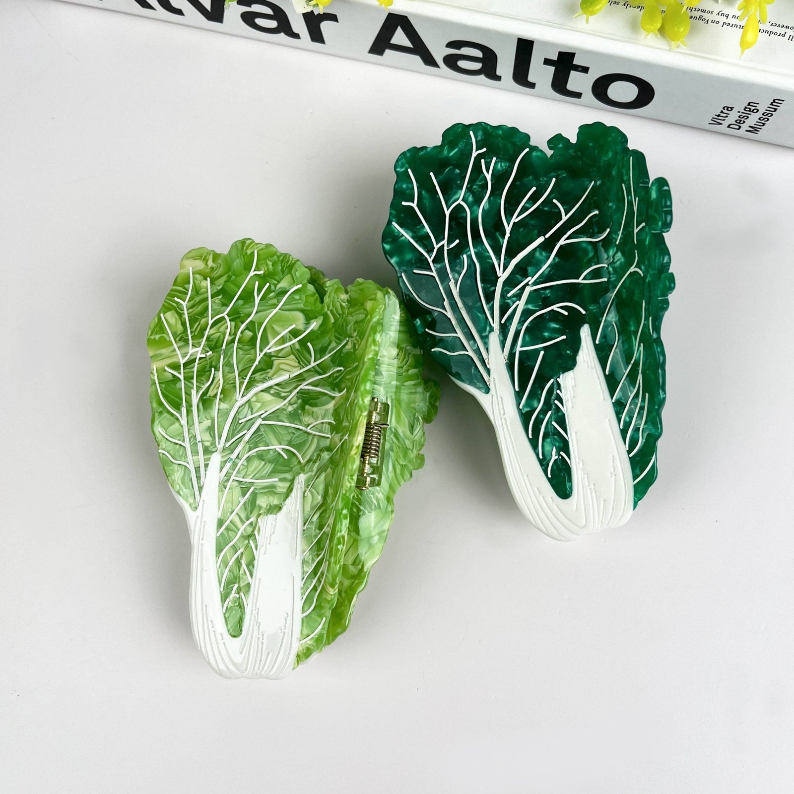 Cabbage Claw Clip, Vegetable Hair Clip - Abigail Fox Designs Nantucket