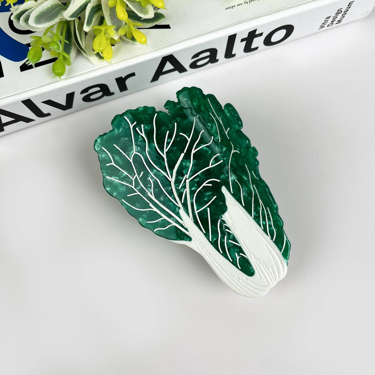 Cabbage Claw Clip, Vegetable Hair Clip - Abigail Fox Designs Nantucket