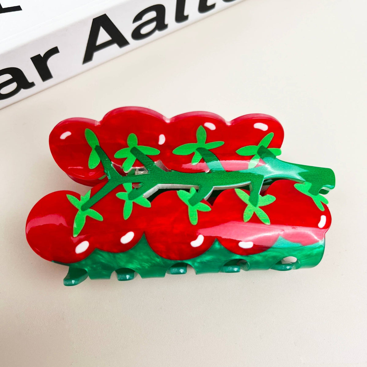 Cartoon Fruit Hair Clips Tomato Claw Clip - Abigail Fox Designs Nantucket