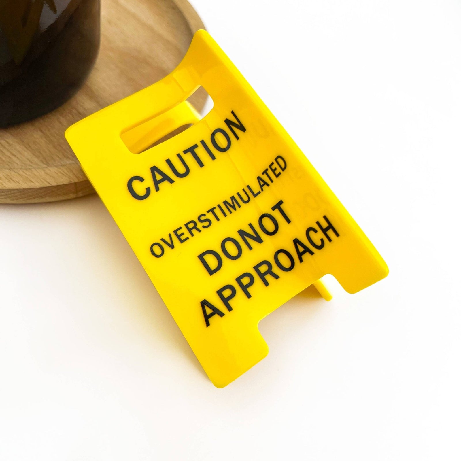 Caution Sign Hair Claw Clip, Fun Hair Clip - Abigail Fox Designs Nantucket