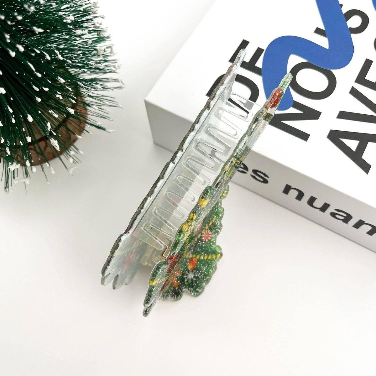 Christmas Tree Hair Clip,Christmas Claw Clip - Abigail Fox Designs Nantucket