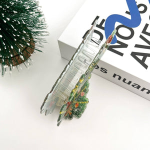 Christmas Tree Hair Clip,Christmas Claw Clip - Abigail Fox Designs Nantucket