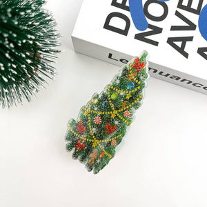 Christmas Tree Hair Clip,Christmas Claw Clip - Abigail Fox Designs Nantucket