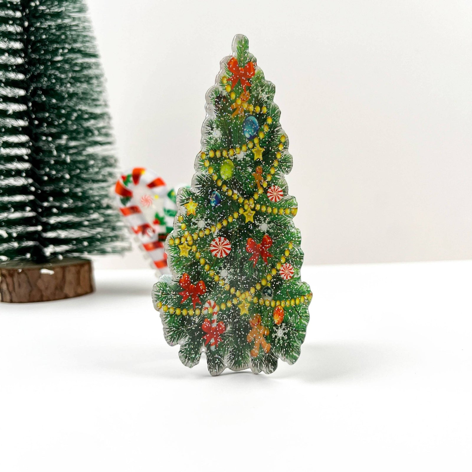 Christmas Tree Hair Clip,Christmas Claw Clip - Abigail Fox Designs Nantucket