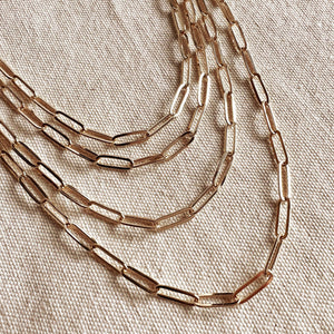 Classic Paperclip Necklace, 18k Gold Filled, Abigail Fox - Abigail Fox Designs