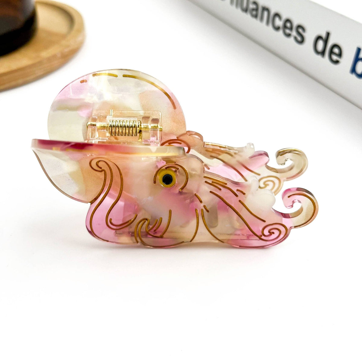 Color-Changing Octopus Claw Clip, Marine Animal Hair Clip - Abigail Fox Designs Nantucket