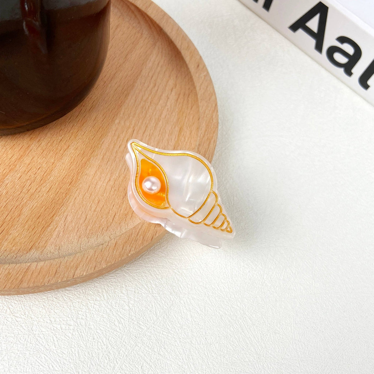 Conch Hair Clips Marine Life Claw Clip - Abigail Fox Designs Nantucket
