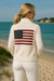 Cotton Flag Sweater Cardigan - Abigail Fox Designs Nantucket