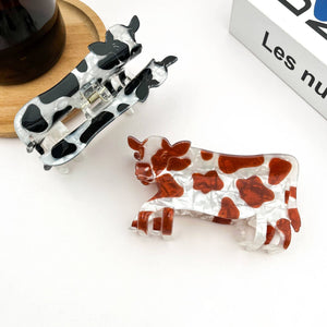 Cow Print Hair Claw Clip, Cute Animal Hair Accessory - Abigail Fox Designs Nantucket