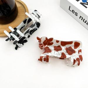Cow Print Hair Claw Clip, Cute Animal Hair Accessory - Abigail Fox Designs Nantucket