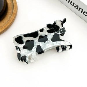 Cow Print Hair Claw Clip, Cute Animal Hair Accessory - Abigail Fox Designs Nantucket