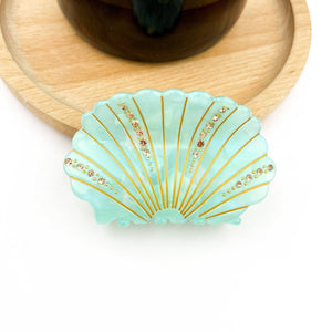 Crystal Shell Claw Clip, Ocean Creatures Hair Clip - Abigail Fox Designs Nantucket