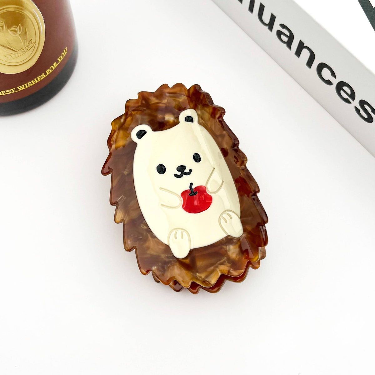 Cute Hedgehog Claw Clip, Animal Hair Clip - Abigail Fox Designs Nantucket