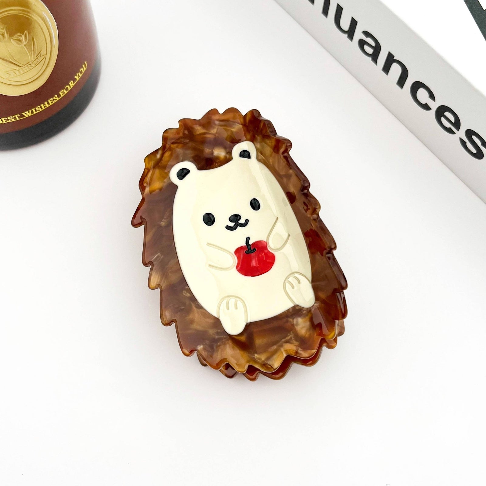 Cute Hedgehog Claw Clip, Animal Hair Clip - Abigail Fox Designs Nantucket