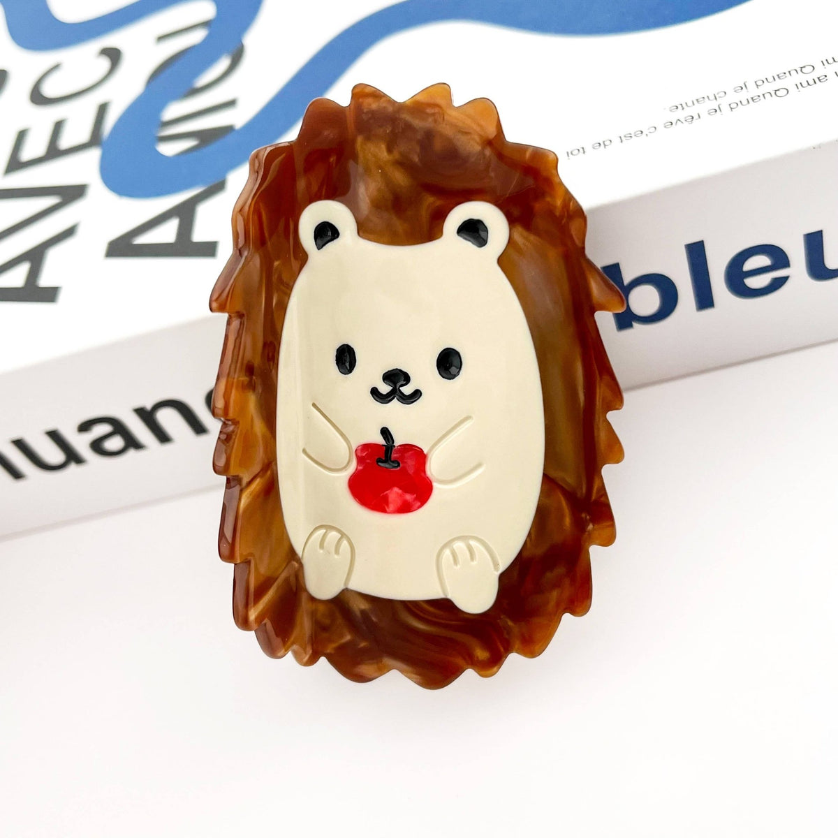 Cute Hedgehog Claw Clip, Animal Hair Clip - Abigail Fox Designs Nantucket