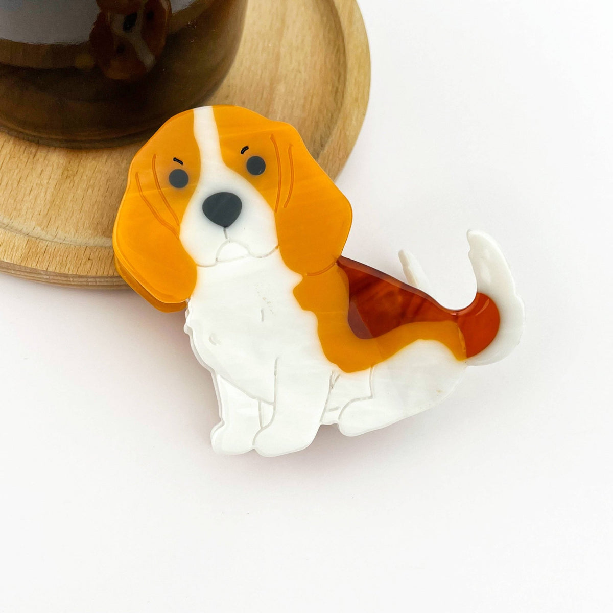 Cute Puppy Hair Claw Clip, Animal Dog Hair Clip - Abigail Fox Designs Nantucket