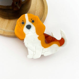 Cute Puppy Hair Claw Clip, Animal Dog Hair Clip - Abigail Fox Designs Nantucket