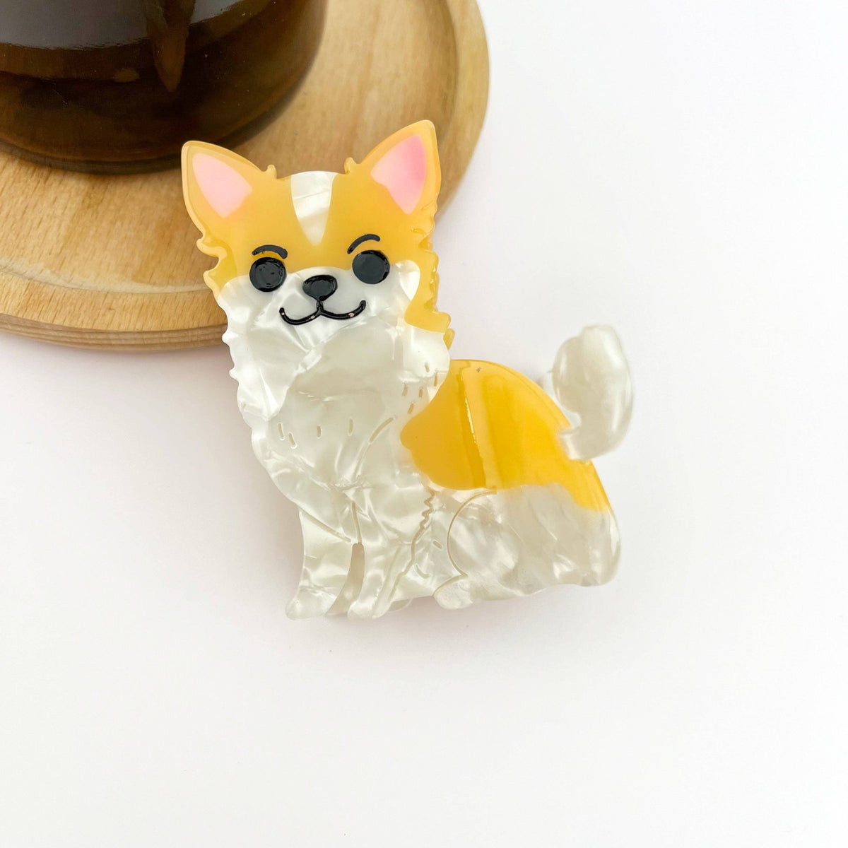 Cute Puppy Hair Claw Clip, Animal Dog Hair Clip - Abigail Fox Designs Nantucket