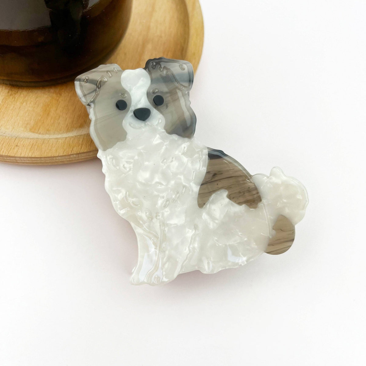 Cute Puppy Hair Claw Clip, Animal Dog Hair Clip - Abigail Fox Designs Nantucket