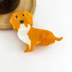 Cute Puppy Hair Claw Clip, Animal Dog Hair Clip - Abigail Fox Designs Nantucket