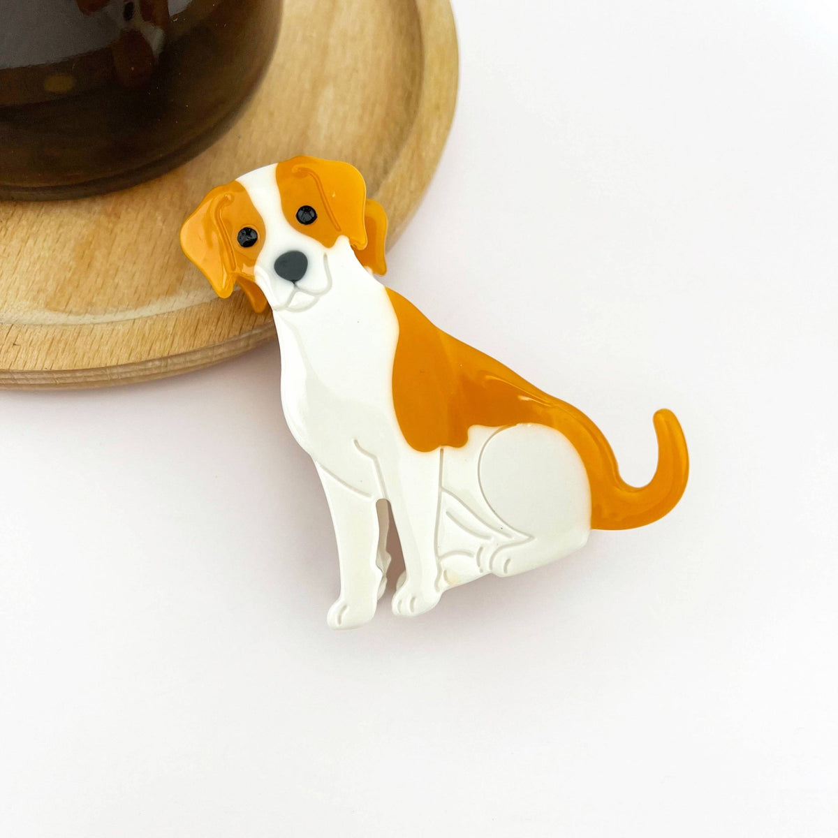 Cute Puppy Hair Claw Clip, Animal Dog Hair Clip - Abigail Fox Designs Nantucket