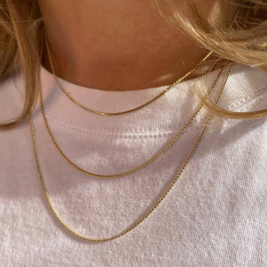 Dainty Chain Necklace, 18k Gold Filled, Abigail Fox - Abigail Fox Designs