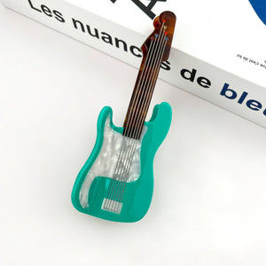 Electric Guitar Claw Clip, Musical Instrument Hair Clip - Abigail Fox Designs Nantucket