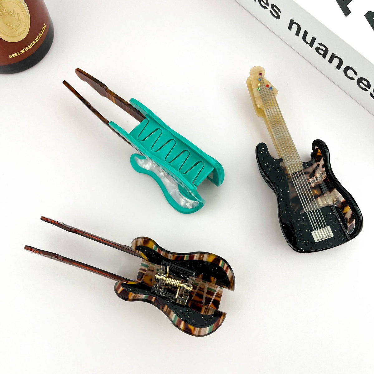 Electric Guitar Claw Clip, Musical Instrument Hair Clip - Abigail Fox Designs Nantucket