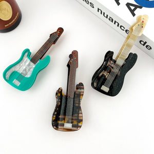 Electric Guitar Claw Clip, Musical Instrument Hair Clip - Abigail Fox Designs Nantucket