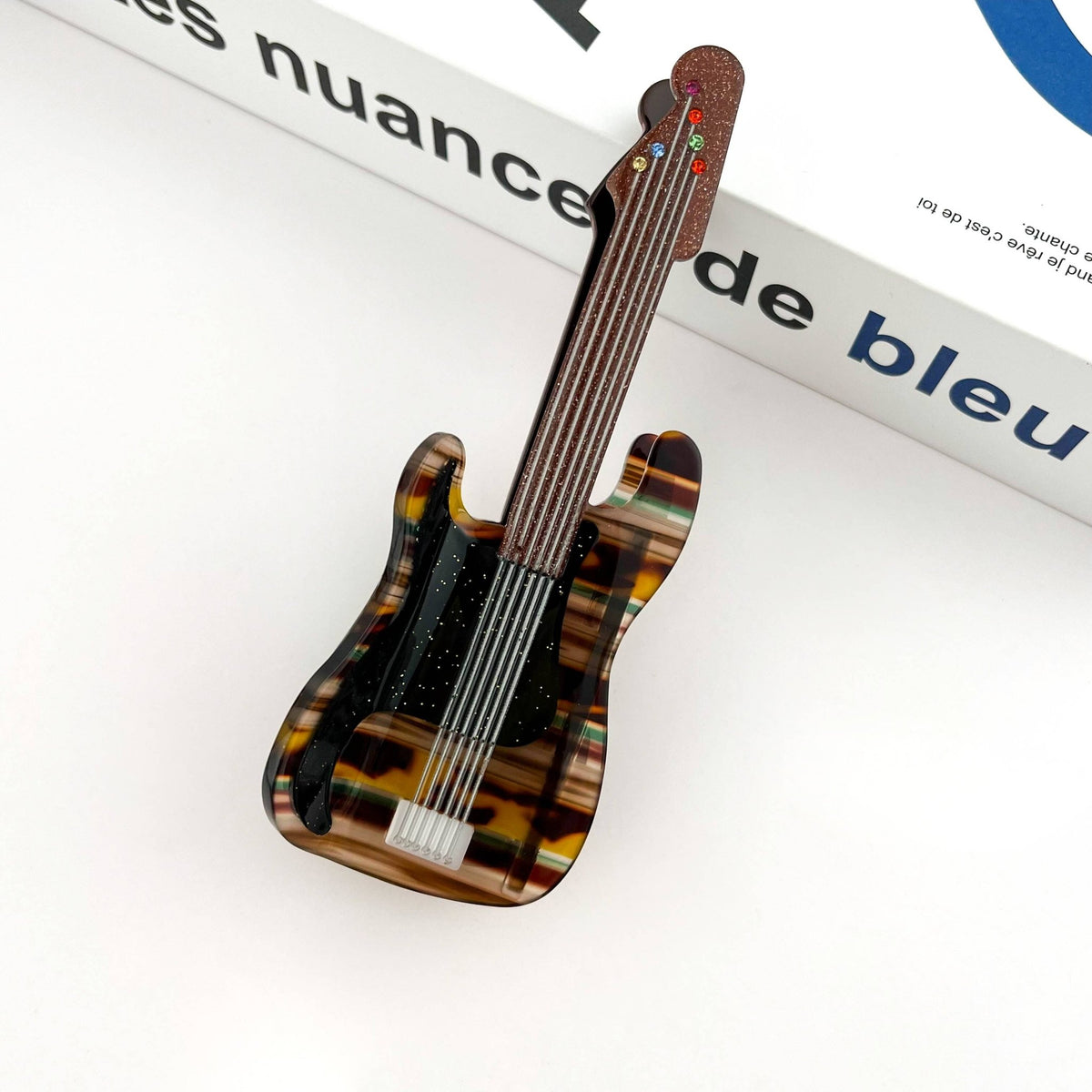 Electric Guitar Claw Clip, Musical Instrument Hair Clip - Abigail Fox Designs Nantucket