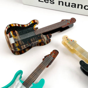 Electric Guitar Claw Clip, Musical Instrument Hair Clip - Abigail Fox Designs Nantucket