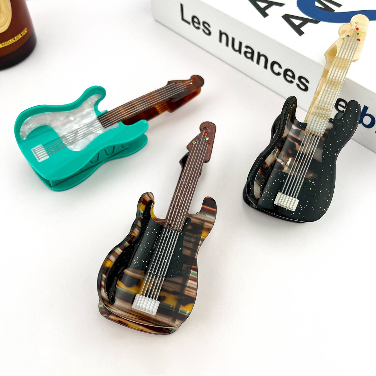 Electric Guitar Claw Clip, Musical Instrument Hair Clip - Abigail Fox Designs Nantucket