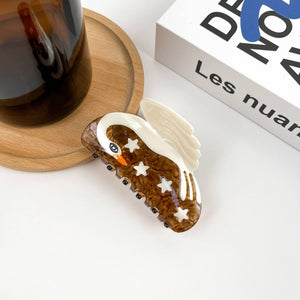 Elegant Swan Hair Clip - Abigail Fox Designs Nantucket
