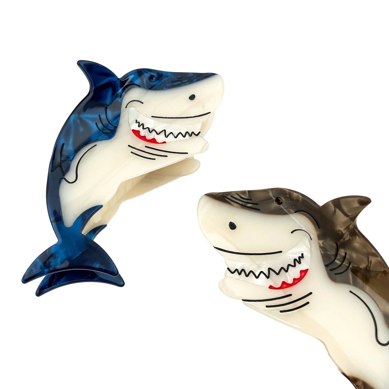 Fierce Shark Hair Claw Clips - Abigail Fox Designs Nantucket