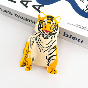 Fierce Tiger Hair Clip, Acetate Animal Claw Clip - Abigail Fox Designs Nantucket