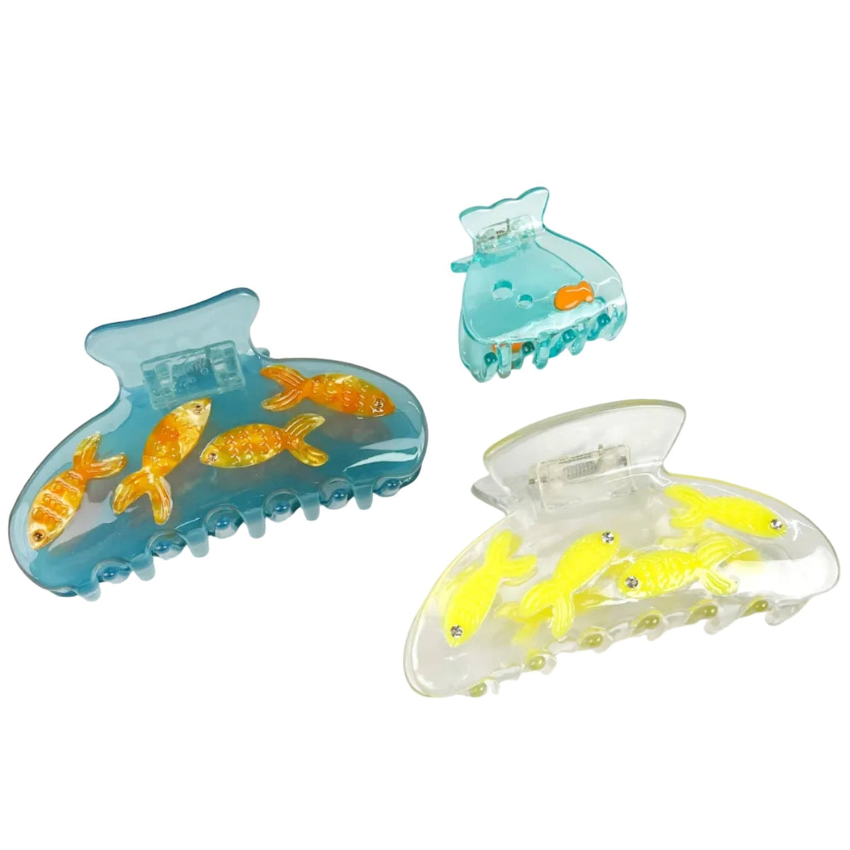 Fish Tank Hair Clip,Acetate Claw Clips - Abigail Fox Designs Nantucket