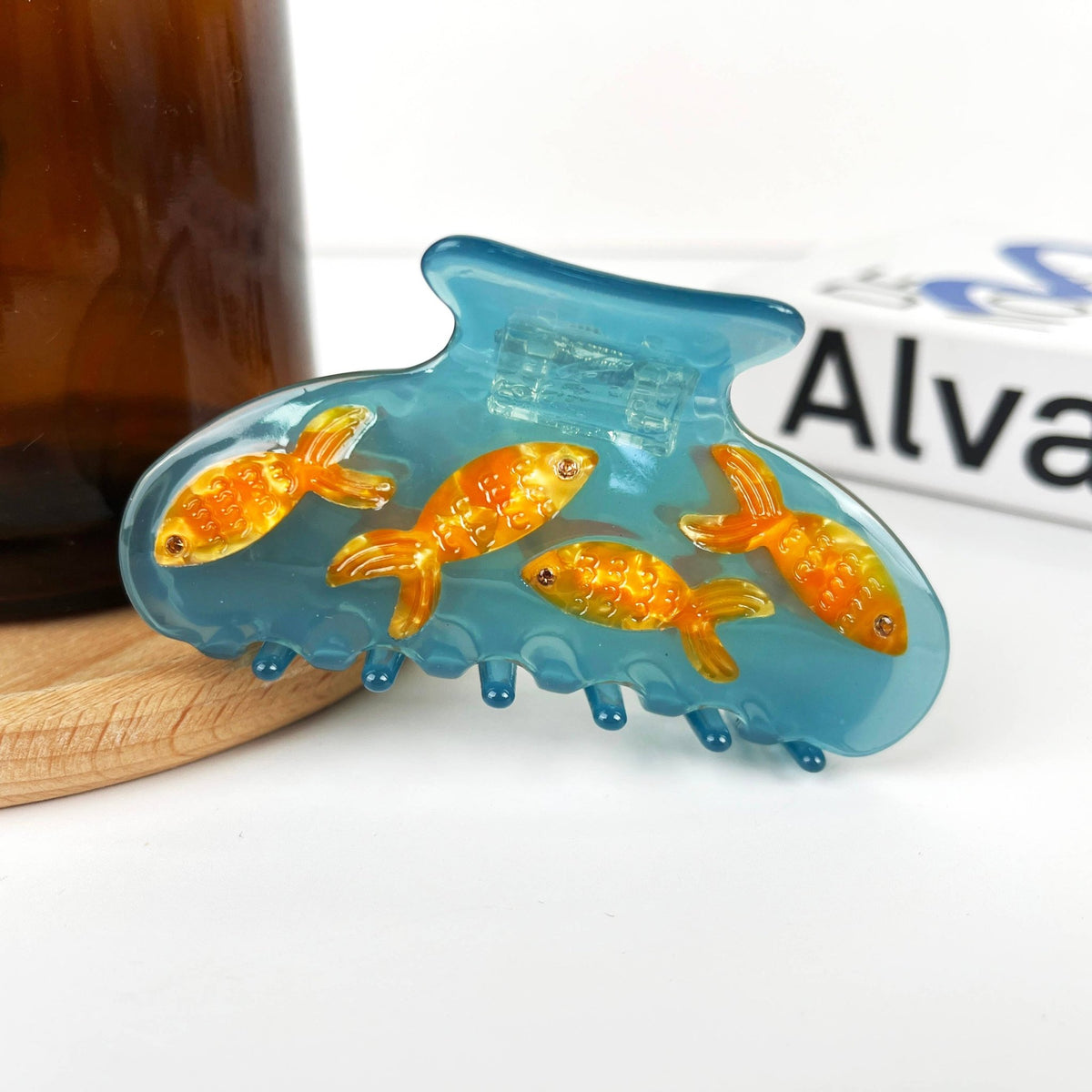 Fish Tank Hair Clip,Acetate Claw Clips - Abigail Fox Designs Nantucket