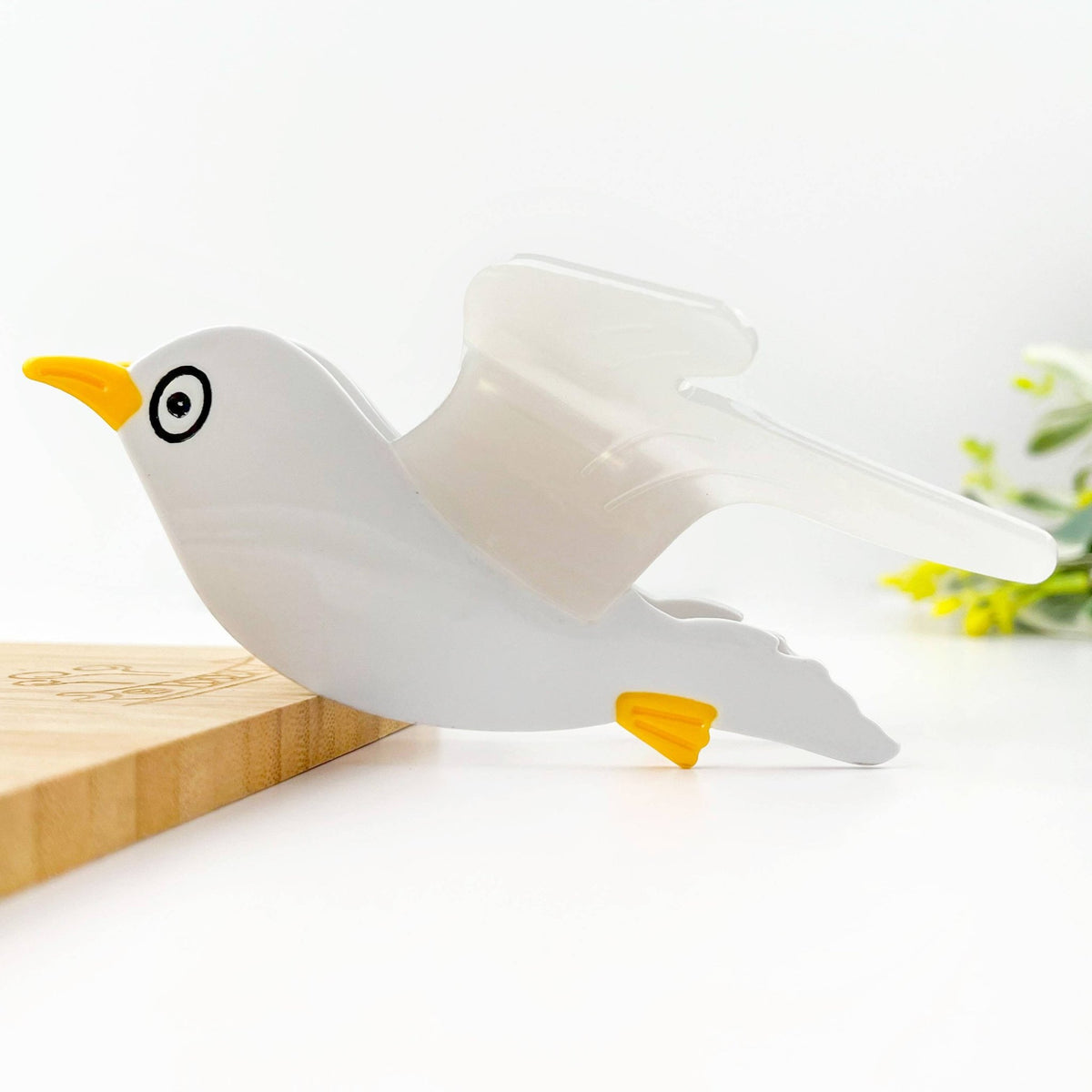 Flying Seagull Acetate Hair Claw Clip, Bird Hair Clip - Abigail Fox Designs Nantucket