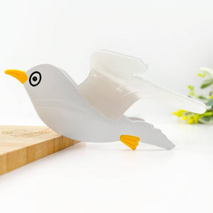 Flying Seagull Acetate Hair Claw Clip, Bird Hair Clip - Abigail Fox Designs Nantucket