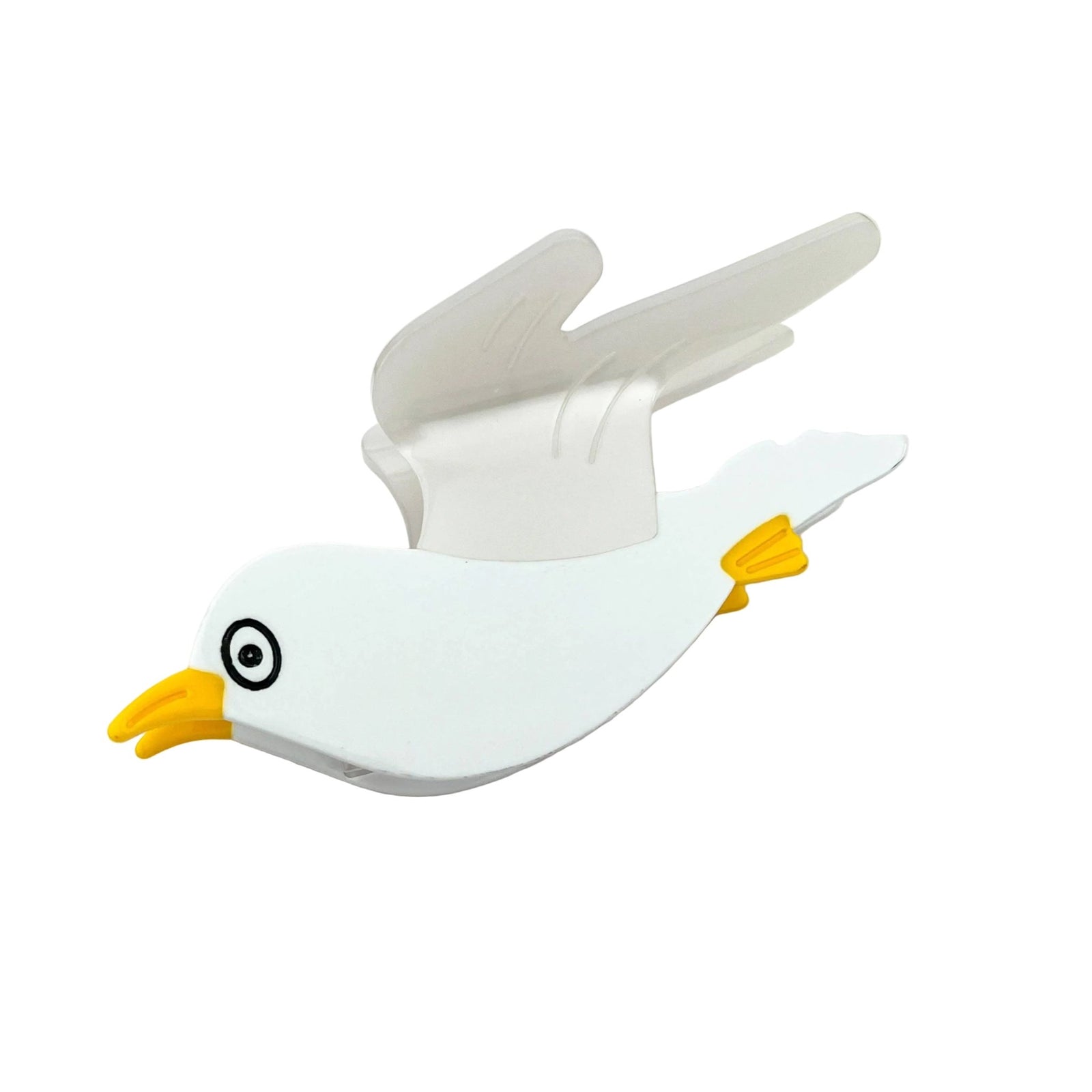 Flying Seagull Acetate Hair Claw Clip, Bird Hair Clip - Abigail Fox Designs Nantucket