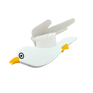 Flying Seagull Acetate Hair Claw Clip, Bird Hair Clip - Abigail Fox Designs Nantucket