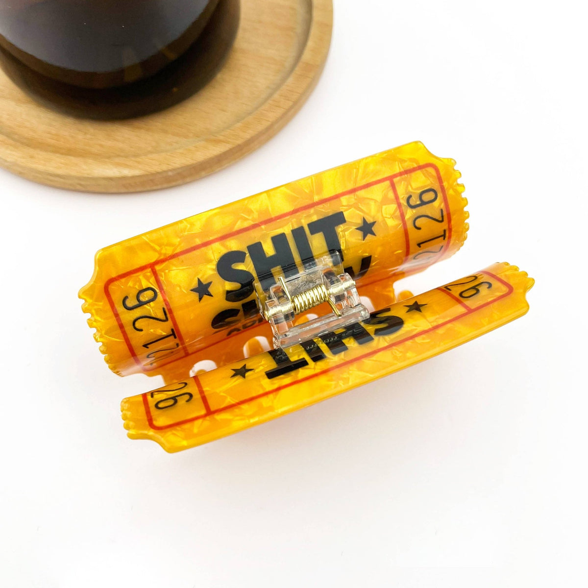 Funny Ticket Hair Claw Clip - Abigail Fox Designs Nantucket