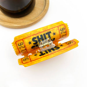 Funny Ticket Hair Claw Clip - Abigail Fox Designs Nantucket
